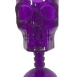 MPS MY PARTY SUPPLIERS 1pc Halloween Party Glass, goblet skull glass, Glasses for halloween, Unbreakable Skull shaped glasses, halloween skeleton decor, Halloween Skull big goblet Glasses