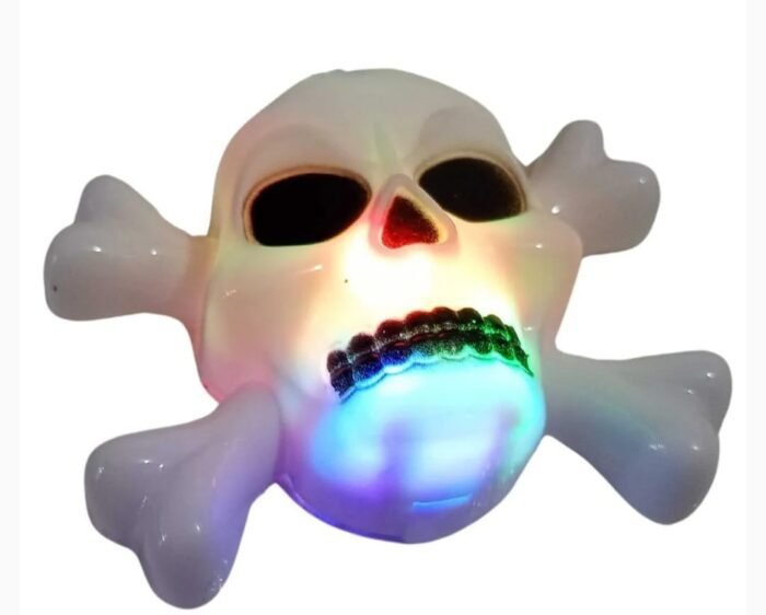 LED Multicolor Halloween Skeleton Mala for Kids, Halloween Decoration Skull Necklaces Spooky Halloween Necklace for Halloween Party Halloween Decoration, Halloween Prop/Hand Bone Necklace - Image 3