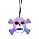 LED Multicolor Halloween Skeleton Mala for Kids, Halloween Decoration Skull Necklaces Spooky Halloween Necklace for Halloween Party Halloween Decoration, Halloween Prop/Hand Bone Necklace