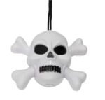 LED Multicolor Halloween Skeleton Mala for Kids, Halloween Decoration Skull Necklaces Spooky Halloween Necklace for Halloween Party Halloween Decoration, Halloween Prop/Hand Bone Necklace - Image 2