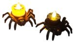 MPS My Party Suppliers Set of 2 Halloween Lamps, Halloween laltern, LED for Halloween Decoration, Halloween Hanging Decoration (Black Spider lamp)