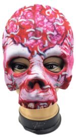 MPS My Party Suppliers 1pc Skull face mask, Half skull face mask, halloween costume, naqaab, funny multicolor Face Mask, Halloween Mask, skeleton face mask, halloween horror Theme Party [Random color] - Image 8
