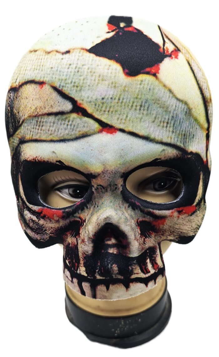 MPS My Party Suppliers 1pc Skull face mask, Half skull face mask, halloween costume, naqaab, funny multicolor Face Mask, Halloween Mask, skeleton face mask, halloween horror Theme Party [Random color] - Image 10