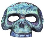 MPS My Party Suppliers 1pc Skull face mask, Half skull face mask, halloween costume, naqaab, funny multicolor Face Mask, Halloween Mask, skeleton face mask, halloween horror Theme Party [Random color] - Image 4