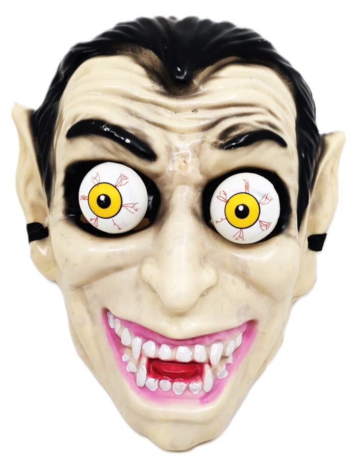 MPS My Party Suppliers Dracula & Joker Face Masks - Halloween Costume, Vampire & Clown Themed Party Masks - Image 3