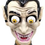 MPS My Party Suppliers Dracula & Joker Face Masks - Halloween Costume, Vampire & Clown Themed Party Masks
