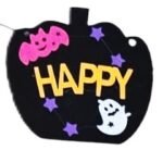 MPS My Party Suppliers 1 PCS Happy Halloween Felt Hanging, Skeleton Felt Hanging, Hanging Decoration for Halloween, Hangings for Home Wall Door Window Decorations, Pumpkin Decor Items - Image 8