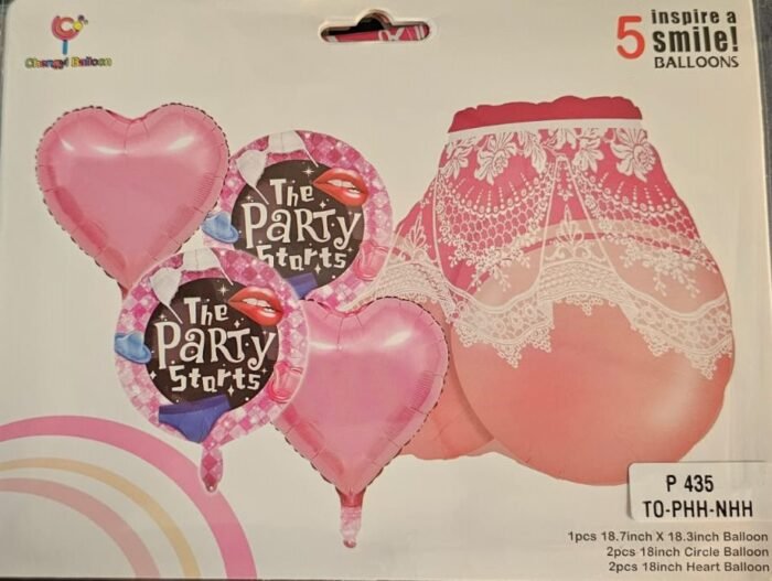 Set of 5 Party Balloon Adult Balloon Decor Bachelorette Night, Adult Party Decoration Naughty Balloons - Image 3