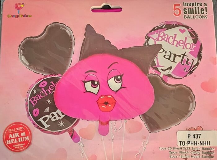 Set of 5 Party Balloon Adult Balloon Decor Bachelorette Night, Adult Party Decoration Naughty Balloons - Image 3