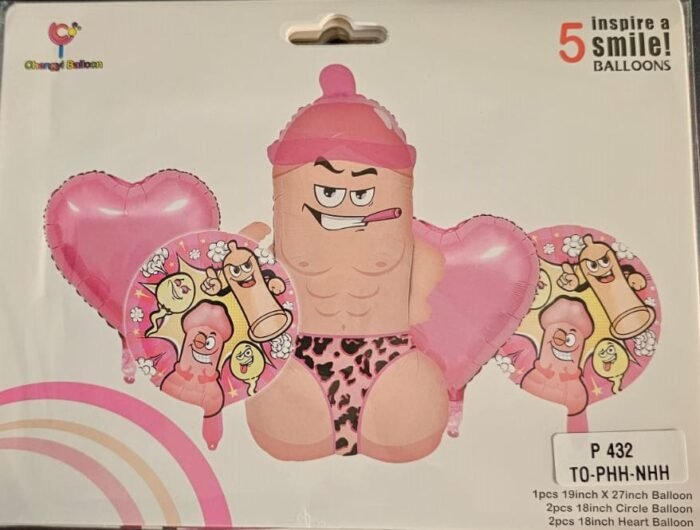 MPS MY PARTY SUPPLIERS® Party Balloon Adult Balloon Decor Bachelorette Night, Adult Party Decoration Naughty Balloons - Image 3