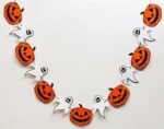 MPS MY PARTY SUPPLIERS® 1pc Halloween pumpkin and ghost flag banner halloween theme paper banner Halloween decoration ideas Halloween trick or treat haunted horror party decoration - Image 11