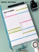 MPS MY PARTY SUPPLIERSĀ® 1pc Daily Planner, To Do List Notebook Tear-Off Sheets Notepad Removable Sheets Day or Work Organizer, Scheduler for Goals, Ideal for Home Office Fancy Stationery Items - Image 2