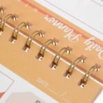 MPS MY PARTY SUPPLIERSĀ® 1pc Orange Daily Planner, Spiral Designed Notepad Schedule Plan for Management Organizer, Scheduler for Goals, Tasks, Ideas Ideal for Home Office Fancy Stationery Items - Image 5
