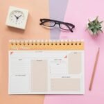 MPS MY PARTY SUPPLIERSĀ® 1pc Orange Daily Planner, Spiral Designed Notepad Schedule Plan for Management Organizer, Scheduler for Goals, Tasks, Ideas Ideal for Home Office Fancy Stationery Items - Image 2