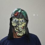 Yellow Witch Rubber Face Mask