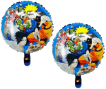 MPS MY PARTY SUPPLIERS® Set of 5 Goku Dragon Ball Z Foil Balloons kit for Birthday Decoration, Superhero Theme Party Item, Balloons for kids Party With Silver Star, Anime Cartoon Foil Balloon - Image 4