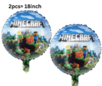 MPS MY PARTY SUPPLIERSĀ® 19pcs Video game theme foil and latex balloons kit for kids little gamers birthday decoration, Happy birthday paper banner, Game theme, Balloons for kids party decoration - Image 11
