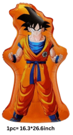 MPS MY PARTY SUPPLIERS® Set of 5 Goku Dragon Ball Z Foil Balloons for kids Birthday Decoration, Superhero Theme Party Item, Balloons for kids Party With Red Star, Anime theme Cartoon Balloon - Image 2