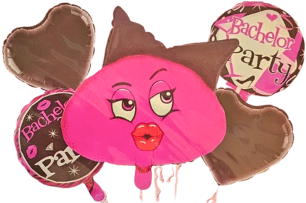 Set of 5 Party Balloon Adult Balloon Decor Bachelorette Night, Adult Party Decoration Naughty Balloons