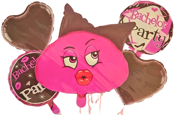 Set of 5 Party Balloon Adult Balloon Decor Bachelorette Night, Adult Party Decoration Naughty Balloons - Image 1