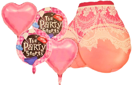 Set of 5 Party Balloon Adult Balloon Decor Bachelorette Night, Adult Party Decoration Naughty Balloons