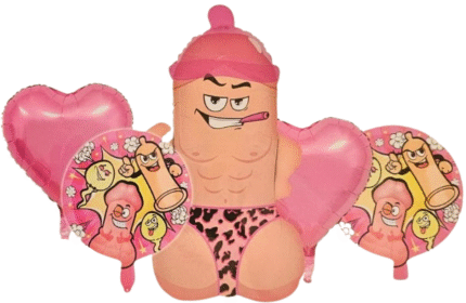 MPS MY PARTY SUPPLIERS® Party Balloon Adult Balloon Decor Bachelorette Night, Adult Party Decoration Naughty Balloons