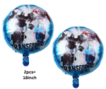 MPS MY PARTY SUPPLIERSĀ® Set of 5 Robot Shape Foil Balloon Foil Balloons for kids Birthday Decoration, Robot Balloon, Science Tech Theme, Robot-Theme Birthday, Silver star foil balloons - Image 2