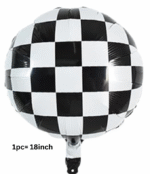 MPS MY PARTY SUPPLIERS® 1pack Racing bike theme 79pcs balloon kit for Race car party decorations Transport vehicle truck theme Racing bike motorcycle car foil balloons Checked Racing Balloons - Image 4