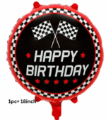 MPS MY PARTY SUPPLIERS® 1pack Racing bike theme 79pcs balloon kit for Race car party decorations Transport vehicle truck theme Racing bike motorcycle car foil balloons Checked Racing Balloons - Image 5