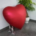 MPS MY PARTY SUPPLIERSĀ® 1pc 63inch Jumbo Heart Shaped Balloon Huge Red Heart Foil Balloons for Valentines Day Engagement Wedding Anniversary Birthday Decoration Love Theme Large heart foil Balloons - Image 3