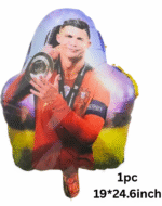MPS MY PARTY SUPPLIERSĀ® Set of 5 Football Theme Foil Balloons Soccer Ball Shaped Balloon for Birthday, Sports Event & Game Day Decorations Sport theme birthday decoration ideas Golden star balloon - Image 2