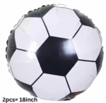 MPS MY PARTY SUPPLIERSĀ® Set of 5 Football Theme Foil Balloons Soccer Ball Shaped Balloon for Birthday, Sports Event & Game Day Decorations Sport theme birthday decoration ideas Golden star balloon - Image 4