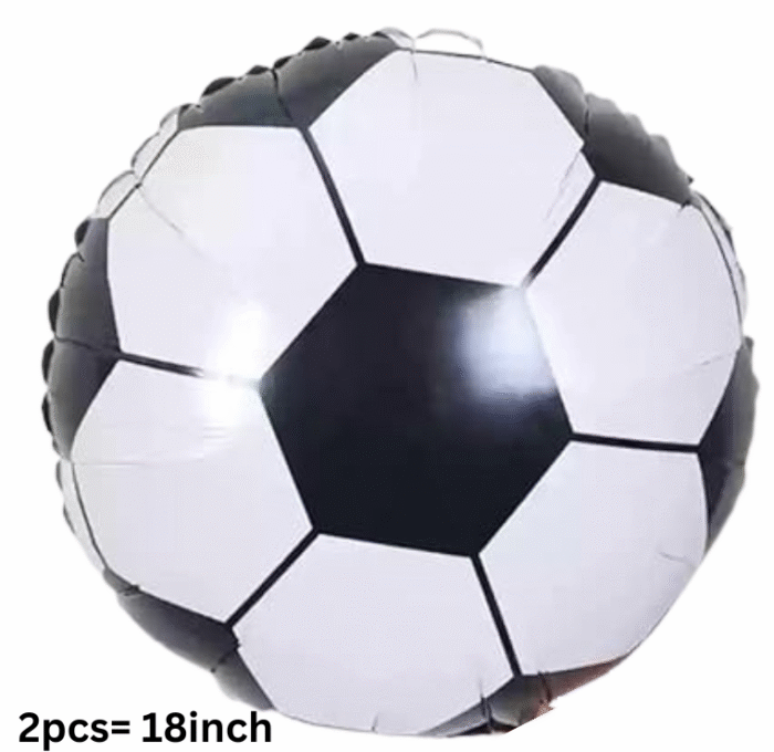 MPS MY PARTY SUPPLIERS® Set of 5 Football Theme Foil Balloons Soccer Ball Shaped Balloon for Birthday, Sports Event & Game Day Decorations Sport theme birthday decoration ideas Golden star balloon - Image 4