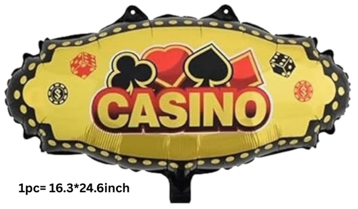 MPS MY PARTY SUPPLIERS® Set of 5 Casino Theme Party Foil Balloon Casino Theme Party Decoration Playing Cards Balloons Spades Heart Shaped Casino Foil Balloons Casino Night Card Game Balloons - Image 4