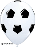 MPS MY PARTY SUPPLIERS® 1pc 36inch Football Latex Balloon Soccer Ball Shaped Balloon for Birthday Sports Event Game Day Decorations Sport theme birthday decoration ideas Soccer Football Party Balloons - Image 4