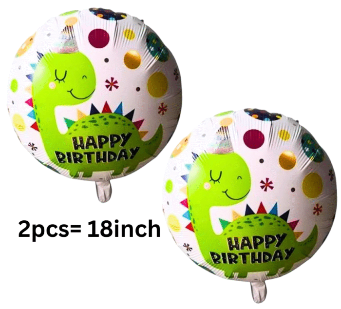 MPS MY PARTY SUPPLIERS® Set of 5 Dinosaur with hat foil balloons and marble print heart balloons for dinosaur theme birthday decoration for kids boys girls, Animal balloons, Dinosaur Balloon - Image 4