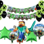 MPS MY PARTY SUPPLIERS® 19pcs Video game theme foil and latex balloons kit for kids little gamers birthday decoration, Happy birthday paper banner, Game theme, Balloons for kids party decoration