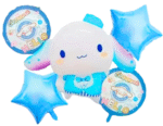 MPS MY PARTY SUPPLIERSĀ® Set of 5 Cute dog shaped foil balloon with big ears, Cartoon character foil balloon birthday, Star balloons, Cartoon theme birthday supplies, Foil balloons decoration ideas - Image 2