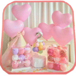 MPS MY PARTY SUPPLIERS® 1pack Balloons Decoration Kit with Transparent Balloon Box, Multicolor Latex Balloons, Party Decor Set for Birthday, Decorative Items for Birthday
