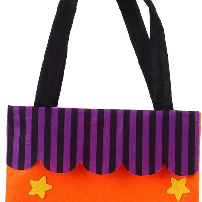 Halloween Bat Bag for Candy Goody Bags |Trick or Treat Halloween Candy Baskets| Halloween Pumpkin Treat Bag Trick Or Treat Halloween Basket | Party Accessories Props Felt Fabric - Image 4