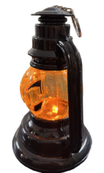 MPS My Party Suppliers Set of 2 Halloween Lamps, Halloween laltern, LED for Halloween Decoration, Halloween Hanging Decoration (Orange Pumpkin Hanging LED) - Image 2