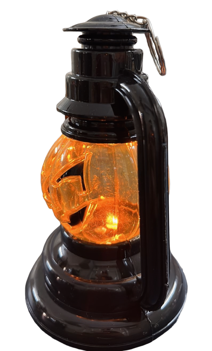 MPS My Party Suppliers Set of 2 Halloween Lamps, Halloween laltern, LED for Halloween Decoration, Halloween Hanging Decoration (Orange Pumpkin Hanging LED) - Image 2