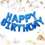 MPS MY PARTY SUPPLIERSĀ® Blue Happy Birthday Letter Foil Balloons Decoration for Birthday Foil balloons for birthday decoration Happy Birthday Letters Foil Balloon Set For Decoration - Image 4