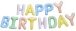 MPS MY PARTY SUPPLIERS®16 Inch 13Pcs Happy Birthday Letter Foil Balloon, Birthday Party Supplies Happy Birthday Balloons for Party Decoration, Happy Birthday Balloons set, Birthday Theme Decorations Kit
