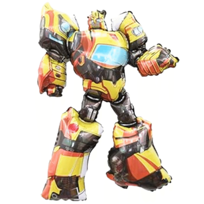 MPS MY PARTY SUPPLIERS® Set of 5 Robot Shape Foil Balloon Foil Balloons for kids birthday Party Decoration, robot Balloon, Tech Theme, Robot-Theme Birthday, Silver star foil balloons - Image 6