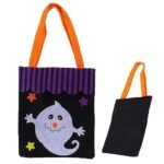 Halloween Ghost Candy Halloween Goody Bags |Trick or Treat Halloween Candy Baskets| Halloween Pumpkin Treat Bag Trick Or Treat Halloween Basket | Party Accessories Props Felt Fabric - Image 4