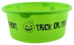 MPS My Party Suppliers Halloween Trick or Treat Pumpkin Bucket Lantern led Halloween Pumpkin Candy Basket Bucket Child Trick or Treat Big Candy Bag Home Halloween Party Tree Light Decor (Green) - Image 3