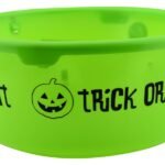 MPS My Party Suppliers Halloween Trick or Treat Pumpkin Bucket Lantern led Halloween Pumpkin Candy Basket Bucket Child Trick or Treat Big Candy Bag Home Halloween Party Tree Light Decor (Green)
