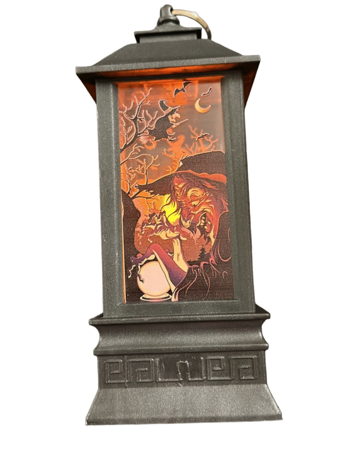 MPS My Party Suppliers Set of 2 Halloween Lamps, Halloween laltern, LED for Halloween Decoration, Halloween Hanging Decoration (Orange-Black Colorful laltern) - Image 4
