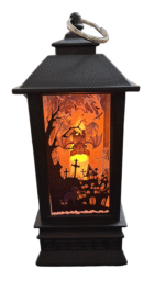 MPS My Party Suppliers Set of 2 Halloween Lamps, Halloween laltern, LED for Halloween Decoration, Halloween Hanging Decoration (Orange-Black Colorful laltern) - Image 6
